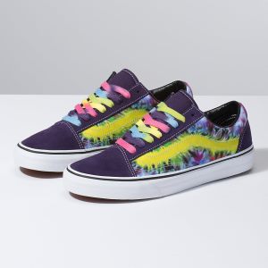 Vans Bayan Spor Ayakkabı Tie Dye Old Skool Beyaz | 89453-360